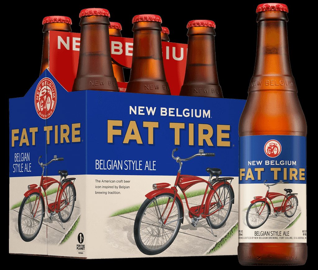 Fat Tire Beer by New Belgium Brewing out of Colorado