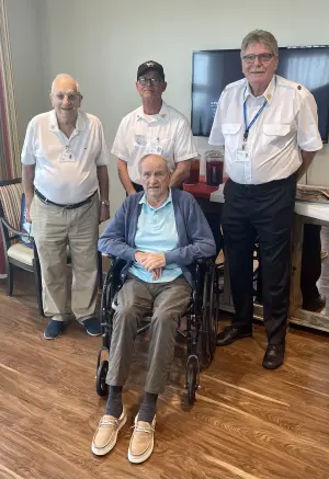 Gulf Coast Village resident, veteran Halden Wernsing, honored by Hope Hospice