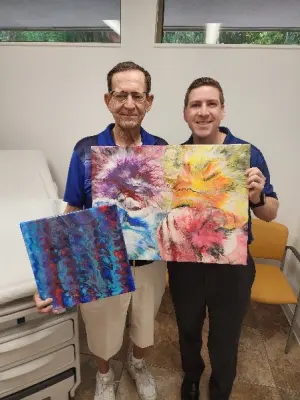 Marine discovers art, optimism following lung cancer diagnosis
